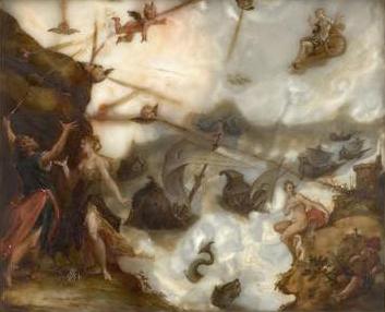 Hans von Aachen und auf der Reckseite die Entfesselung der Winde durch Aeolus Sweden oil painting art